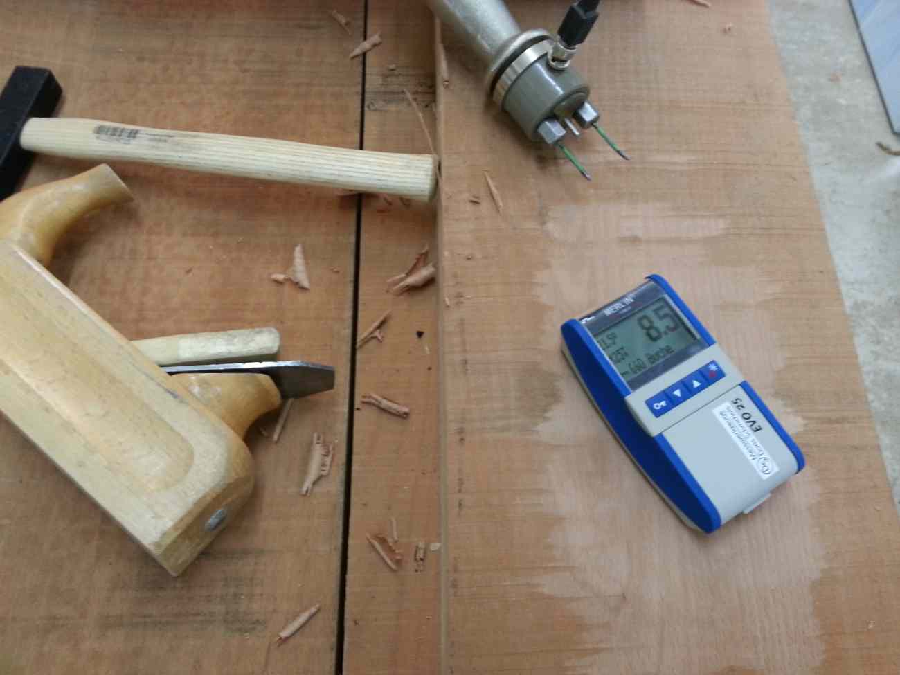 Neues Holzfeuchtemessgerät