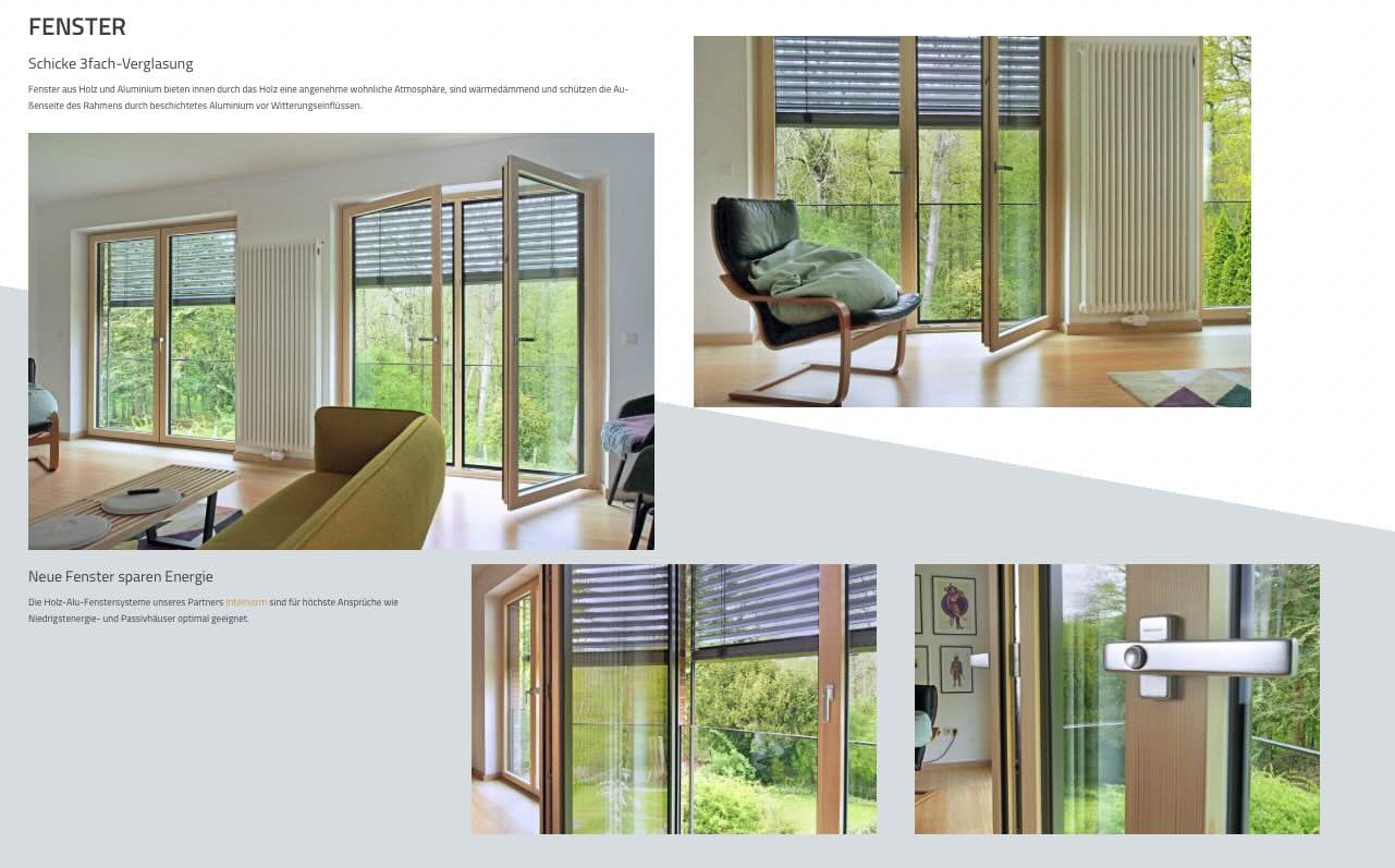 Holz-Aluminiumfenster Überblick und Referenzen Tischlerei Albers